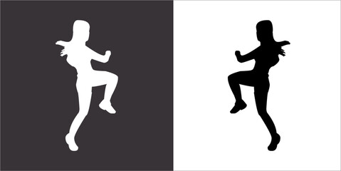 IIlustration Vector graphics of dance dance icon