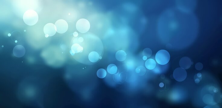 A serene abstract background featuring blue bokeh dots, perfect for minimalistic wallpaper and modern design projects