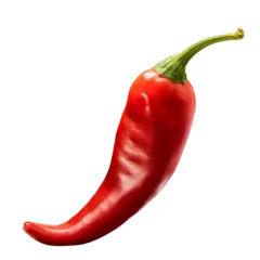 Fototapete Rund red hot chili pepper, isolated image on transparent background © Jan