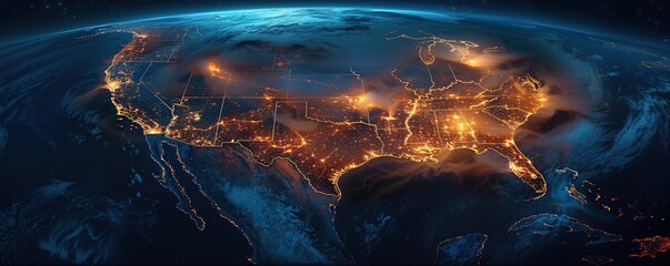 Celestial Connections: US Enveloped by an Interconnected Satellite
