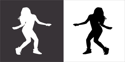 IIlustration Vector graphics of dance dance icon
