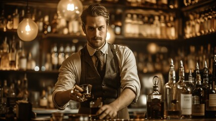 1920s Charm: A Glass of Timelessness, generative ai