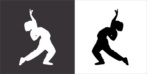 IIlustration Vector graphics of dance dance icon