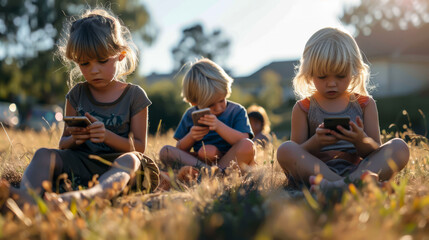 virtual reality instead of physical reality: the world of childhood in smartphones. 