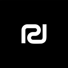 Initial Letter RR Logo Design vector Template Illustration Creative Abstract 