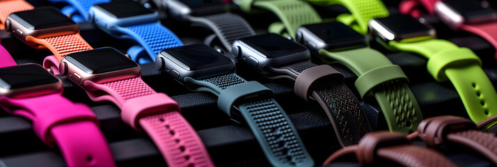 Assorted Apple iWatch Bands: Celebrating Diversity in Style and Functionality - obrazy, fototapety, plakaty