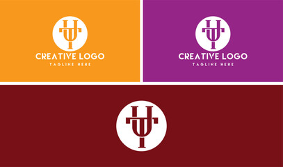 UT and TU  Initials logo design. Initial Letter Logo. CREATIVE LUXURY logo template.