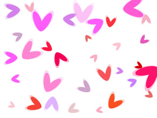 Symbol of love. Copy space.