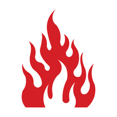 Fire Silhouette Illustration for Logo, App, Website, Icon, Symbol, Pictogram, or Graphic Design Element.eps10