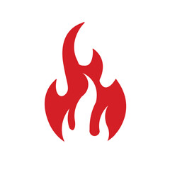 Fire Silhouette Illustration for Logo, App, Website, Icon, Symbol, Pictogram, or Graphic Design Element.eps10