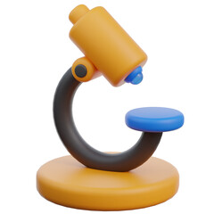 Microscope 3D icon