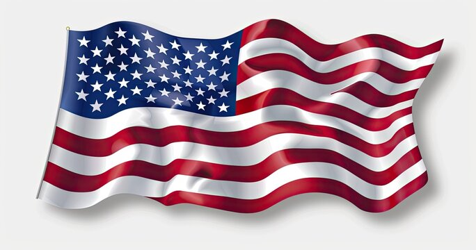 a graphic picture of the american flag