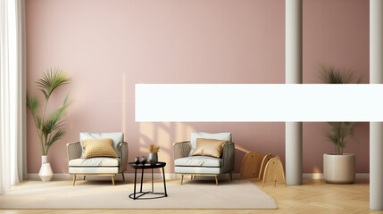 Special offer banner for interior design, sale and promotion campaign.