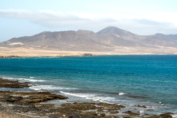 View of Cofete Mountains from Jandía, Fuerteventura