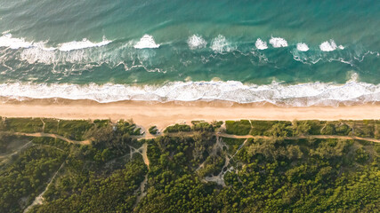 Mozambique Beach in Florian&oacute;polis, Brazil. Mo&ccedil;ambique Beach