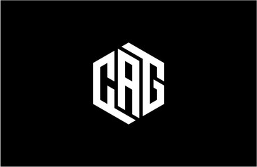 CAG creative letter logo design vector icon illustration