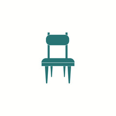 Modern stylized icon. Chair shape.Vector