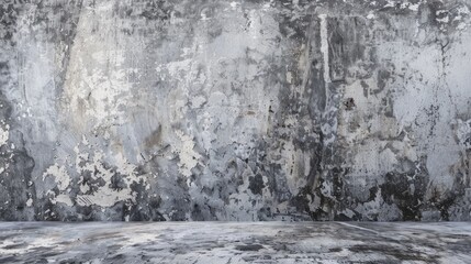 Grey concrete wall. Grunge background - obrazy, fototapety, plakaty