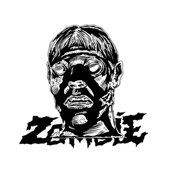 zombie head sticker image.