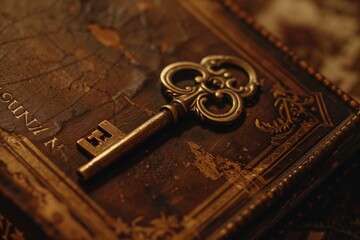 Meandering Memories: Antique Brass Key