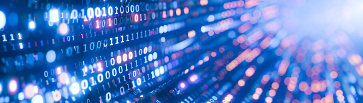 Depict a mesmerizing composition inspired by binary code