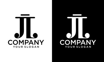 Creative letter JL Logo Design Vector Template. Initial Letter JL Logo Design