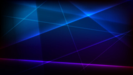 Dark background with neon lines. Foggy shine. Vector illustration. Abstract art.