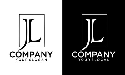 Creative letter JL Logo Design Vector Template. Initial Letter JL Logo Design