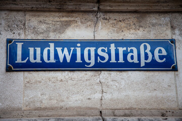Ludwigstraße Straßenschild
