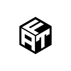 ATF letter logo design in illustration. Vector logo, calligraphy designs for logo, Poster, Invitation, etc. - obrazy, fototapety, plakaty