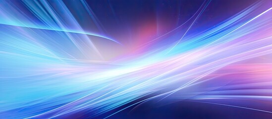 A computergenerated image featuring an abstract background with shades of electric blue, purple,...