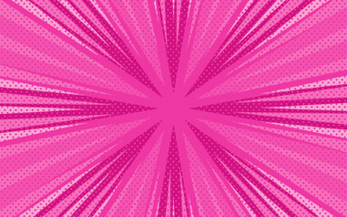 pink abstract background with pop art pattern halftone style