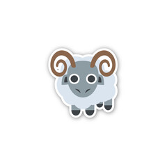 Ram Icon. Emoji Vector. Colorful Icon. Icon Vector. Icon Design