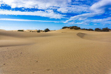 Maspalomas Dunes on Gran Canary Island Spain.