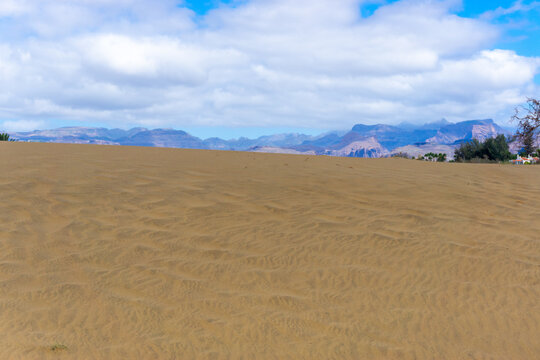 Maspalomas Dunes on Gran Canary Island Spain.