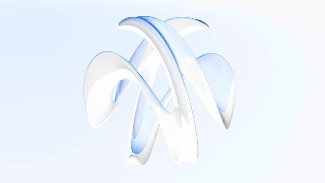 moderne elegante vision&auml;re Designform mit &auml;sthetischer Balance, visuelle Innovation, neuartige Methoden, Hintergrund, Geometrie, Wirbel, Kurven, hellblau