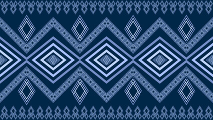 blue seamless fabric pattern geometric pattern