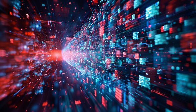 Data Deduplication and Data Cleansing Processes, the concept of digital data organization with an image depicting data deduplication and data cleansing processes, AI