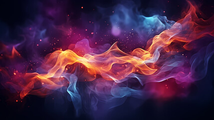 Fototapeta premium Colorful abstract smoke background