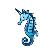 Fototapeta premium Seahorse Icon 2D Logo | No Background