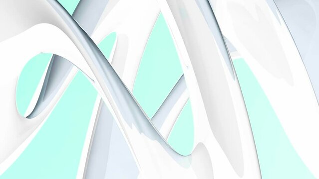moderne elegante gr&uuml;ne abstrakte gl&auml;serne Figur - visuelle Dynamik, Design, Hintergrund, Geometrie, kreativ, Hintergrund, Abstraktion, organisch, Kunst