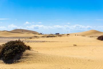 Fototapeta na wymiar Maspalomas Dunes on Gran Canary Island Spain