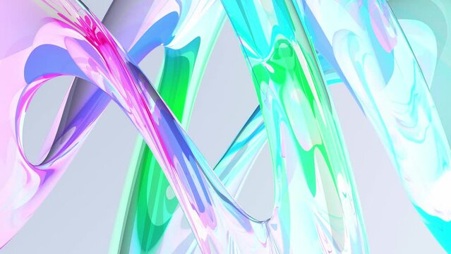 moderne elegante gr&uuml;ne abstrakte gl&auml;serne Figur - visuelle Dynamik, Design, Hintergrund, Geometrie, kreativ, Hintergrund, Abstraktion, organisch, Kunst