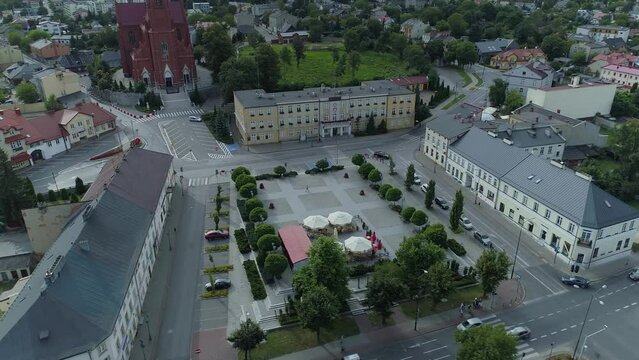 Panorama Square Councill Zgierz Aerial View Poland
