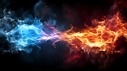 Colorful abstract smoke background