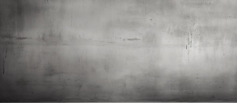 Fototapeta A black and white photo of a concrete wall, featuring tints and shades of grey. The rectangular pattern contrasts with the natural landscape in the background