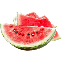 Watermelon , isolated on transparent background