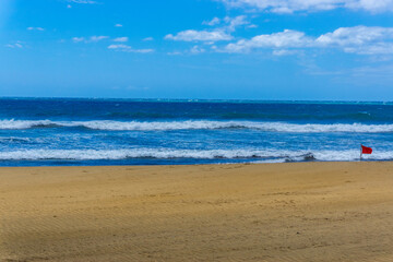 Dunes and Coastline of Maspalomas on Gran Canary Island