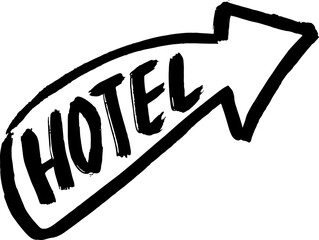 Index Arrow Hotel Grunge Icon - 761686562