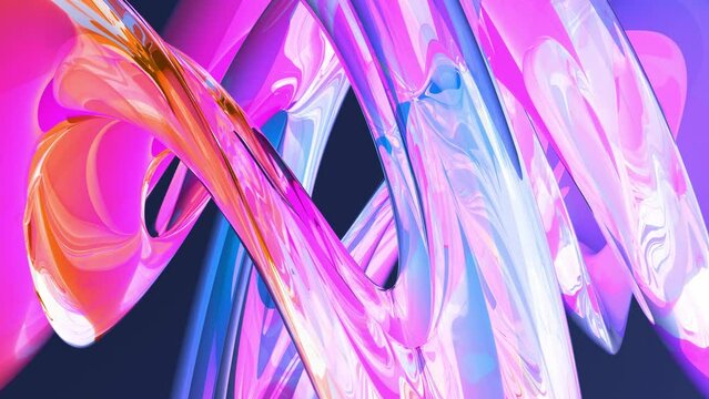 moderne elegante pink violett abstrakte gl&auml;serne Figur - visuelle Dynamik, Design, Hintergrund, Geometrie, kreativ, Hintergrund, Abstraktion, organisch, Kunst